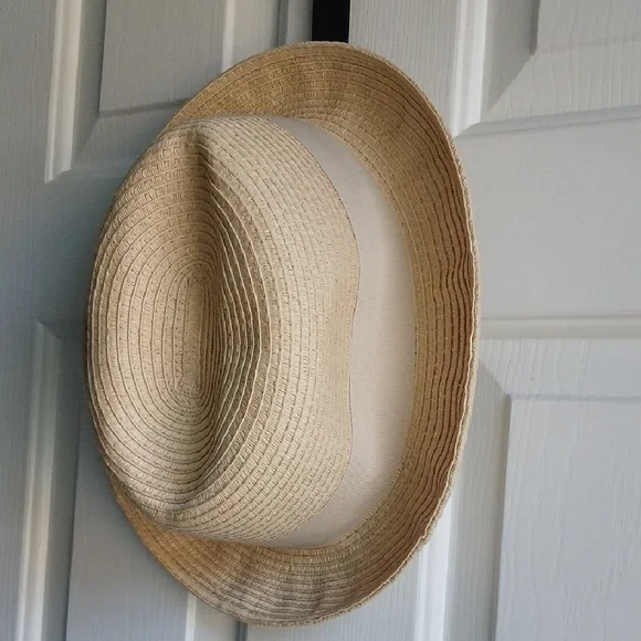 Stacy Adams Tan Fedora 100% Toyo Hat with Classic Design - Picture 4 of 7